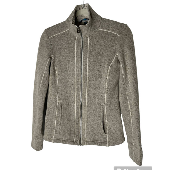 Kuhl Born in the Mountains Women's Stella Jacket Size S in Brown Fuzzy Fleece - Picture 1 of 8